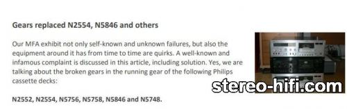 Więcej informacji o „Philips Gears replaced N2552, N2554, N5756, N5758, N5846 and N5748”