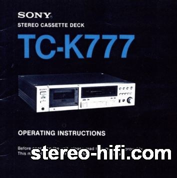 Więcej informacji o „Sony TC-K777”