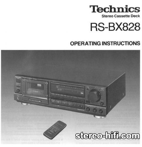 Więcej informacji o „Technics RS-BX828”
