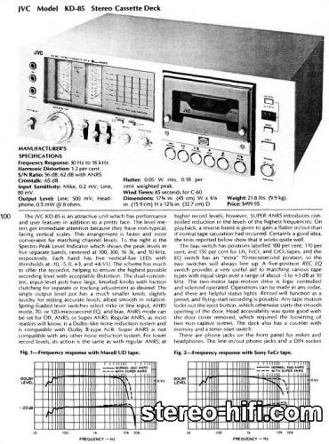 Więcej informacji o „JVC KD-85 test Audio(usa) 11-1978”