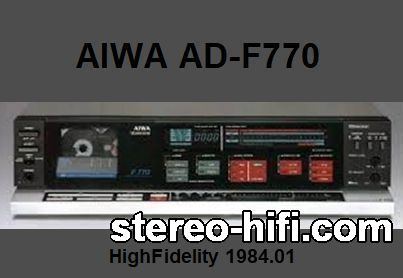 Więcej informacji o „AIWA ADF770”