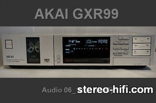Więcej informacji o „AKAI GXR99 Audio 6_1985”