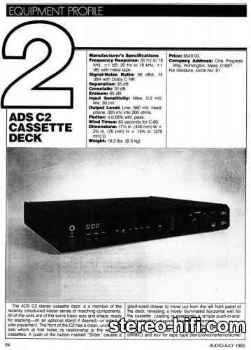 Mai multe informații despre "Braun C-2 test Audio(usa) 7-1983"