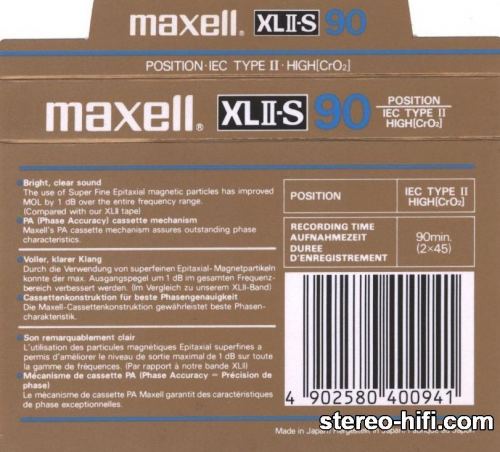 Więcej informacji o „Maxell XLII-S C90”