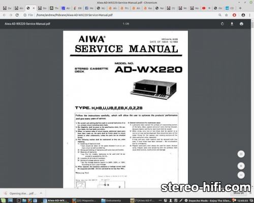 Więcej informacji o „Aiwa AD-WX220”