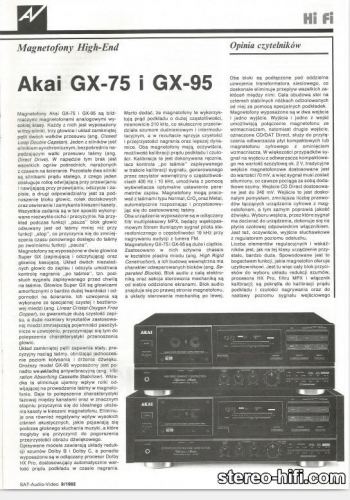 Mai multe informații despre "Akai GX-75, GX-95"