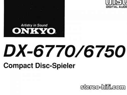 Więcej informacji o „Onkyo DX-6770, DX-6750”
