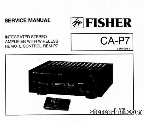 Więcej informacji o „Fisher CA-P7”