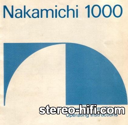 Więcej informacji o „Nakamichi 1000”
