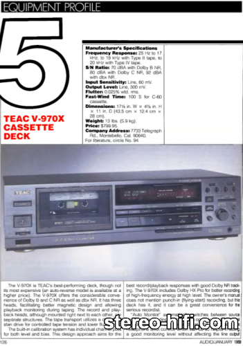 Więcej informacji o „Teac V-970X test Audio(usa) 1-1989”