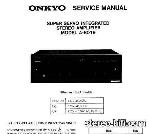 Więcej informacji o „Onkyo A-8019 / A-8030”