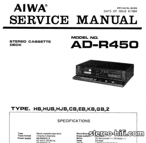 Więcej informacji o „Aiwa AD-R450”