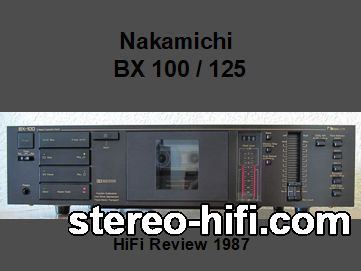 Mai multe informații despre "Nakamichi BX-100, BX-125"