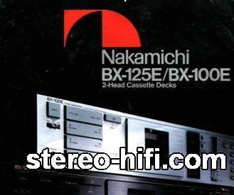 Mai multe informații despre "Nakamichi BX-100e, BX-125e"