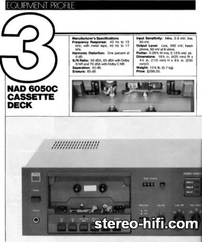 Więcej informacji o „NAD 6050C test Audio(usa) 1-1982”