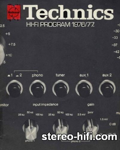 Więcej informacji o „TECHNICS HIFI PROGRAM 1976 - 1977”