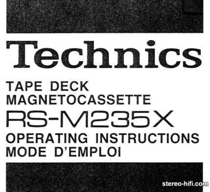 Więcej informacji o „Technics RS-M235”