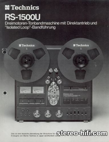 Więcej informacji o „Technics RS-1500U”
