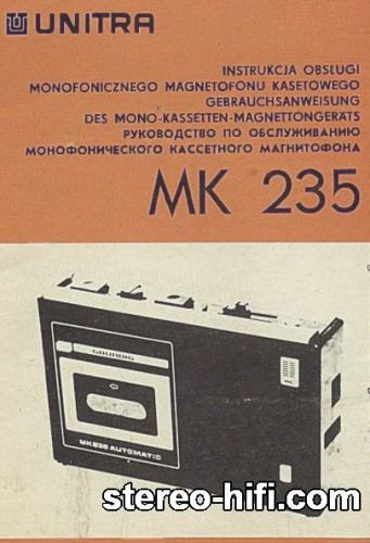 Więcej informacji o „Unitra MK 232, MK 235”