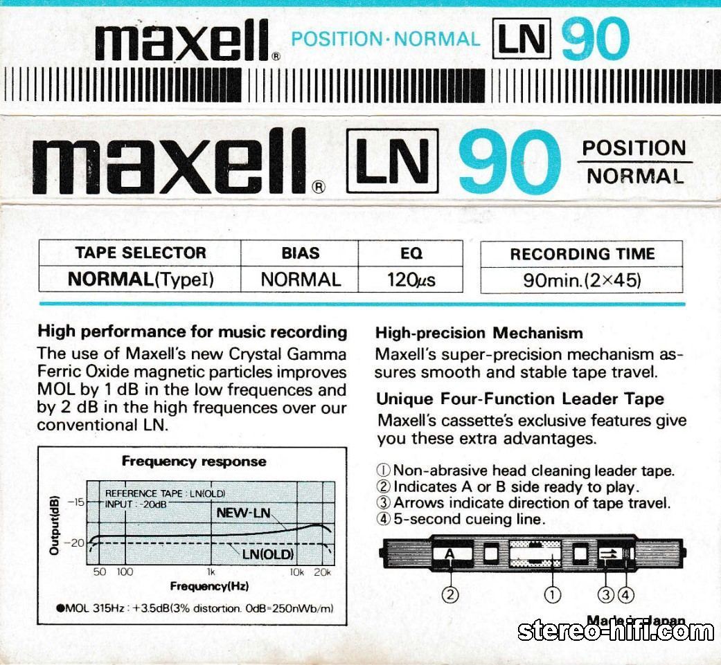 Maxell LN C90 1982r