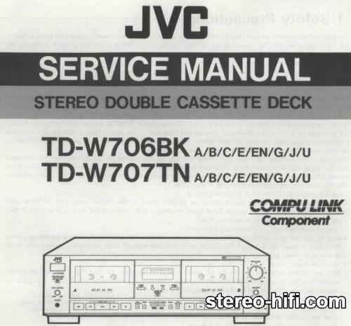 Więcej informacji o „JVC TD-W706/TD-W707”