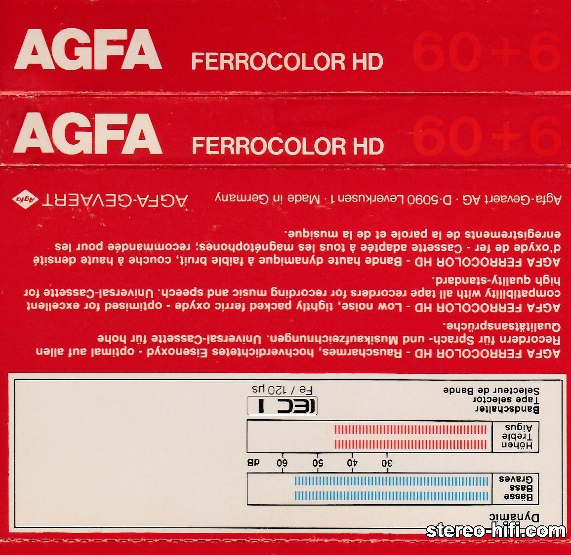 AGFA FERROCOLOR HD C60+6 - 1985r