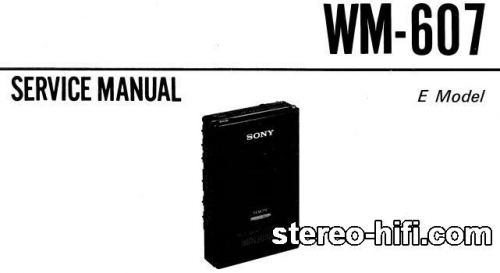 Więcej informacji o „Sony WM-607”