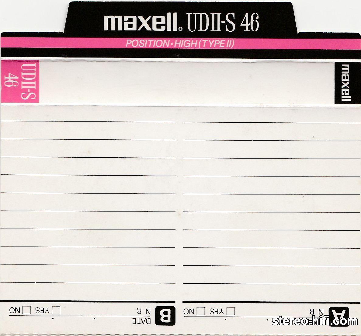 Maxell UDII-S C46 - 1986