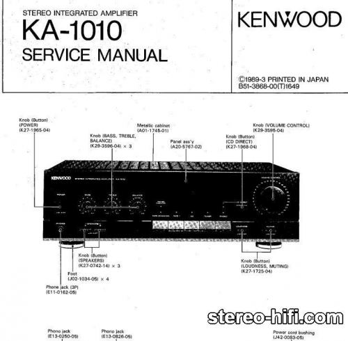 Więcej informacji o „Kenwood KA-1010”