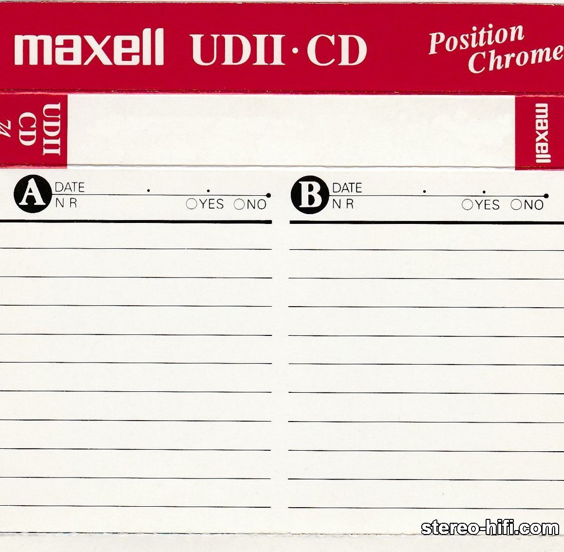 Maxell UDII-CD C74 - 1994-96