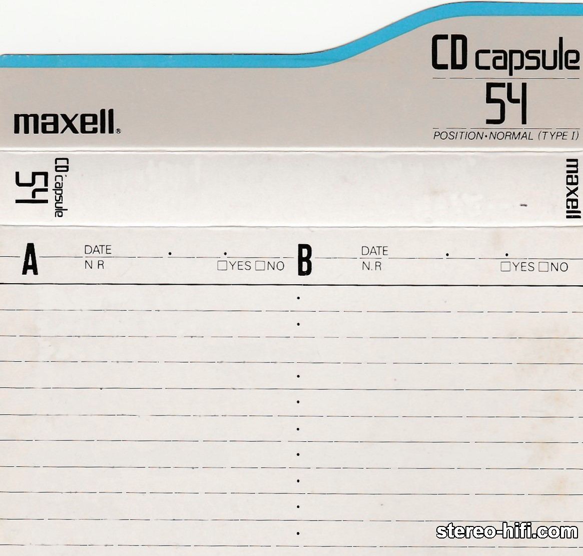 Maxell CD Capsule C54 - 1990-91