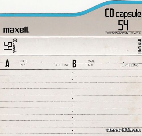 Więcej informacji o „Maxell CD Capsule C54 - 1990-91”
