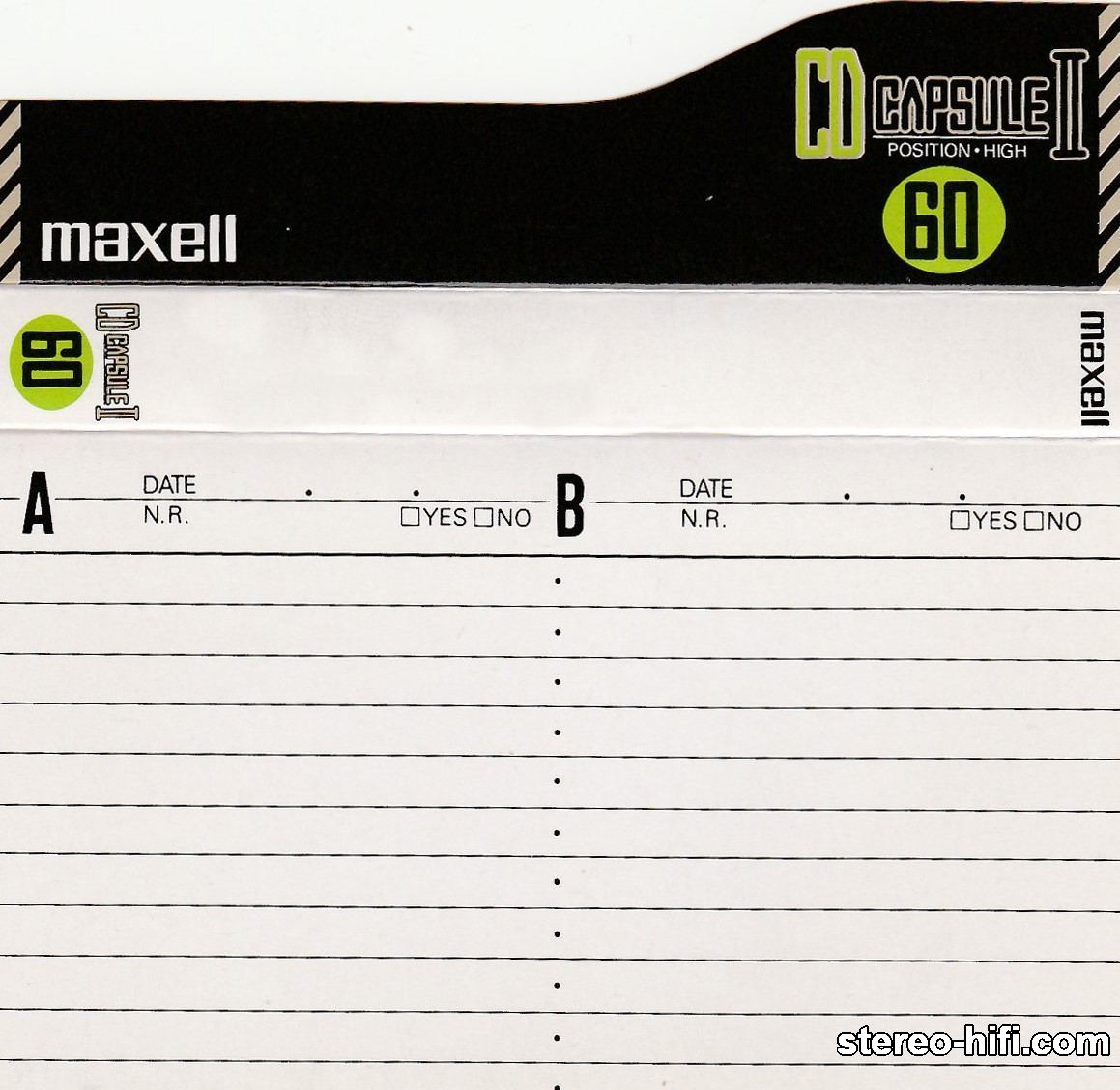 Maxell CD Capsule II C60 - 1990-91 JP
