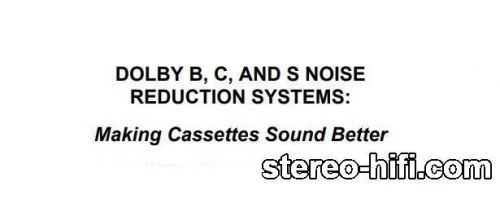 Więcej informacji o „Dolby B,C and S noise reduction systems: making cassette sound better”