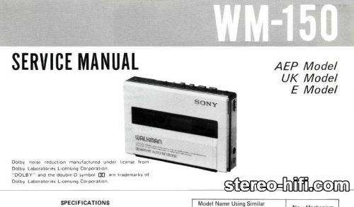 Więcej informacji o „Sony WM-150”