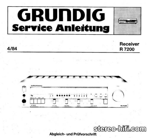 Więcej informacji o „Grundig R 7200”