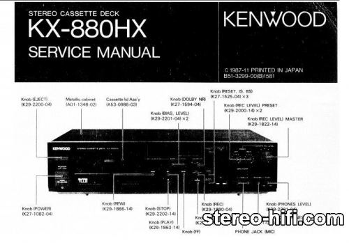 Więcej informacji o „Kenwood KX-880HX, KX-880G”