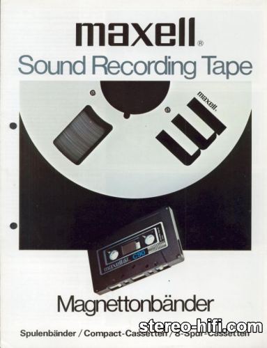 Więcej informacji o „Maxell - sound recording tape”