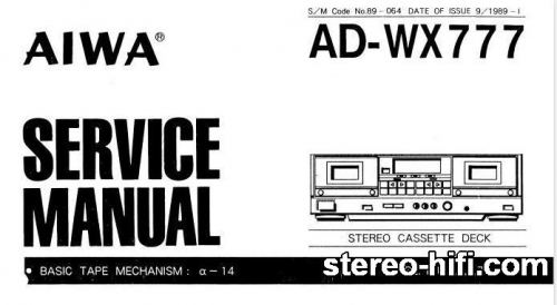 Więcej informacji o „Aiwa AD-WX777”
