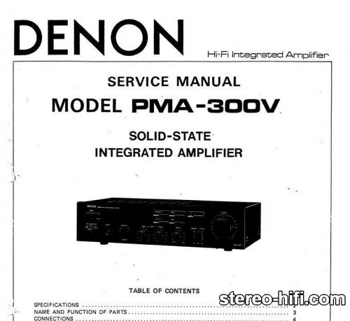 Więcej informacji o „Denon PMA-300V”