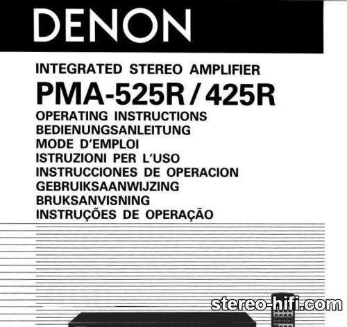 Więcej informacji o „Denon PMA-425R”