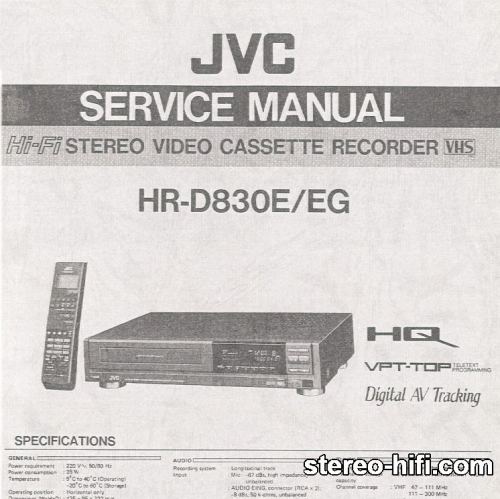Więcej informacji o „JVC HR-D830”
