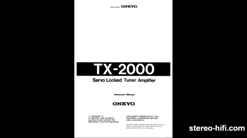 Więcej informacji o „ONKYO TX-2000”