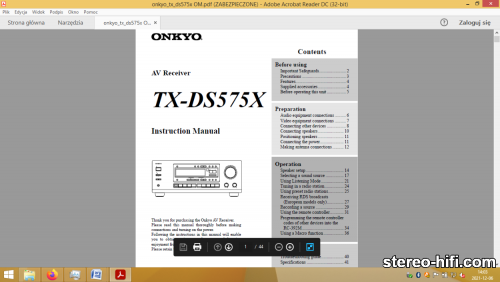 Więcej informacji o „Onkyo TX-DS575”
