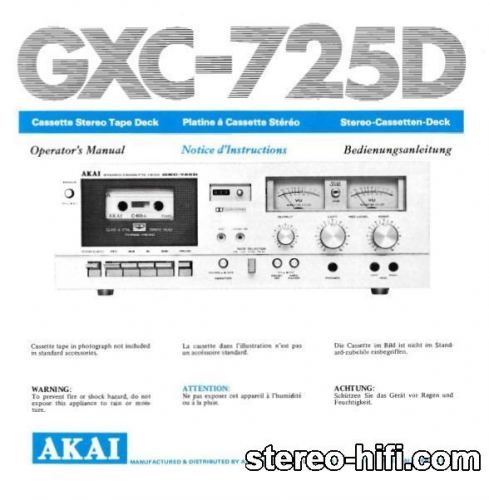 Więcej informacji o „Akai GXC-725D”