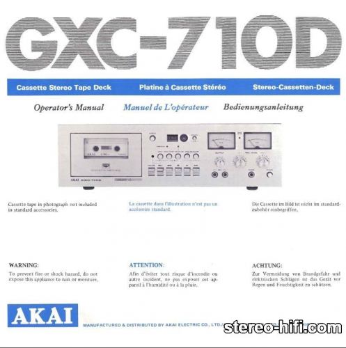 Więcej informacji o „Akai GXC-710D”