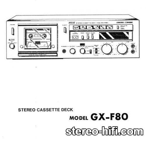 Więcej informacji o „Akai GX-F80”