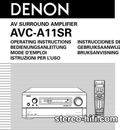 Więcej informacji o „Denon AVC-A11SR”