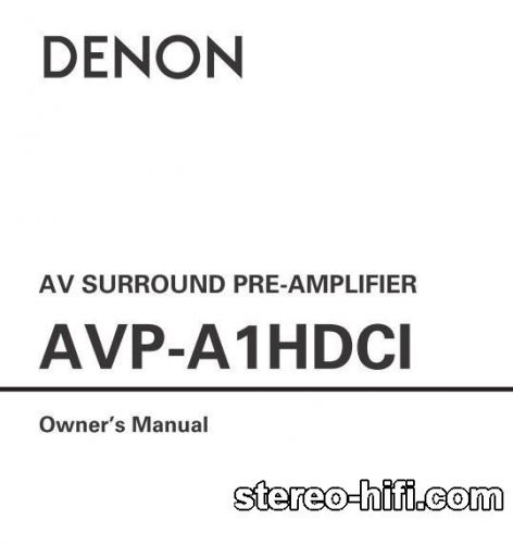 Więcej informacji o „Denon AVP-A1HDCI”