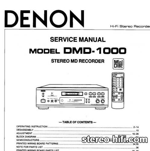 Więcej informacji o „Denon DMD-1000”